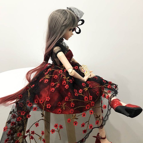 1/3 Kugelgelenk Mädchen 60 cm BJD Puppe + Wechselaugen komplettes Outfit Upgrade Makeup - Bild 11 von 12
