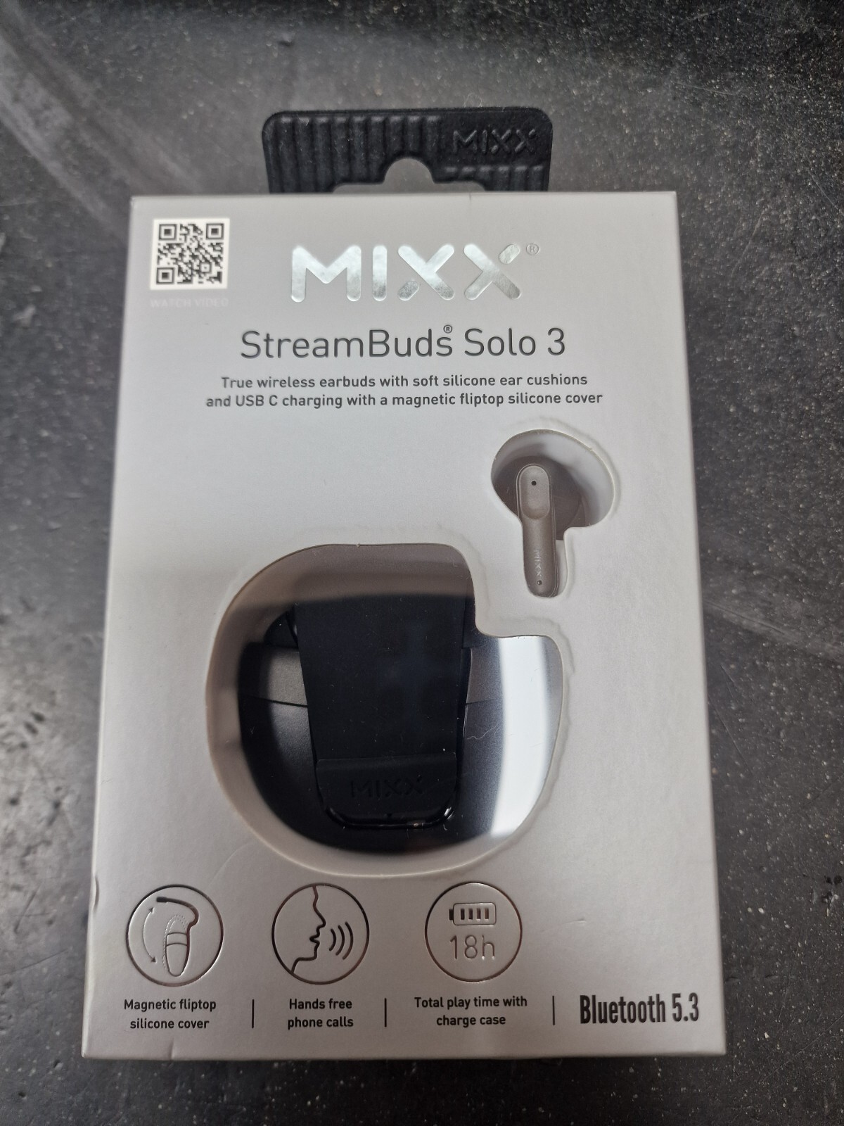 Mixx StreamBuds Solo 3 Black True Wireless Earbuds