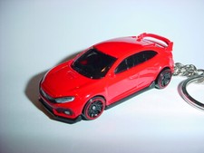 Hot 3d Red Honda Civic Type R Custom Keychain Keyring Key Dohc Vtec Hot Wheels