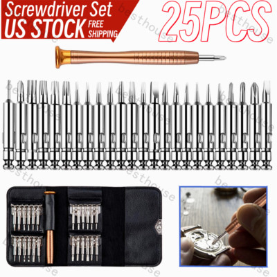 25 In 1 Small Precision Screwdriver Set Phone PC Multi-Bit Opening Repair Tool 