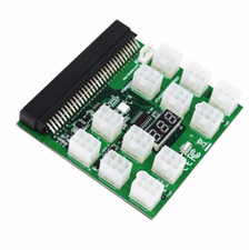 Breakout Board for HP Server Power Supplies GPU/ASIC Mining 12 6Pin PCIe Slots