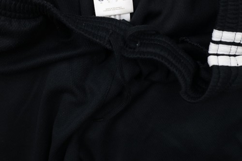 Vintage 90s Y2K Adidas Womens Medium Spell Out Flared Wide Leg Knit Pants Black - Picture 9 of 14