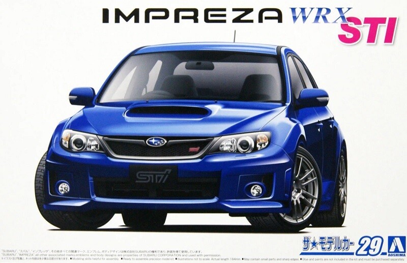 Aoshima 1/24 Scale The Model The Car (29) Kit Subaru Impreza Aoshima 1/24 Scale The Model The Car (29) Kit Subaru Impreza