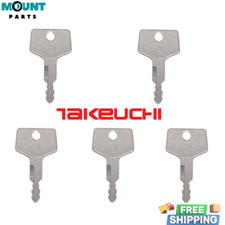 5PCS Takeuchi Heavy Equipment Ignition Keys H806 Also Fits Hitachi Gehl Case