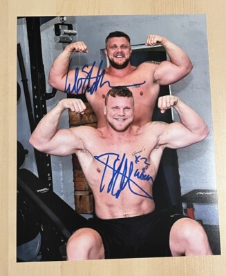 LUKE & TOM STOLTMAN BROTHERS HAND SIGNED 8x10 PHOTO AUTOGRAPHED