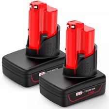 2Pack 8.0Ah Battery For Milwaukee M12 LITHIUM Extended Capacity 48-11-2460 NEW