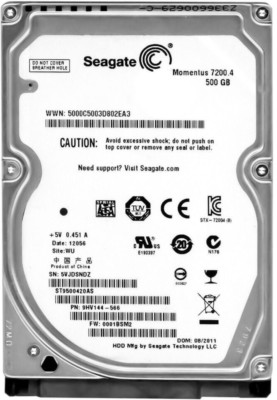 Seagate Momentus 7200.4 500GB 7200RPM SATA II ST9500420AS FW: 0001BSM2 2.5''