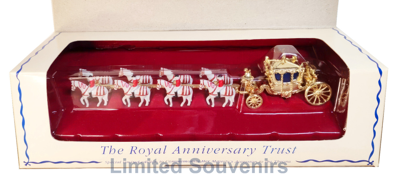 Gold State Coach Matchbox YY66 QE II 40th. Same coach as for Charles