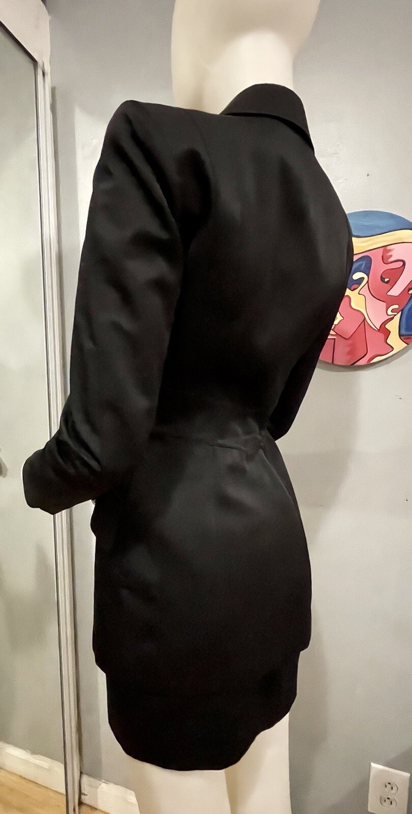 Costume-jupe Thierry Mugler - Taille 38, Couleur Champagne, Occasion Très Bon état