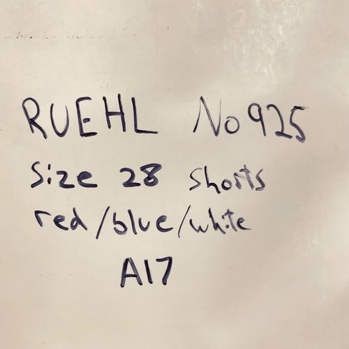 Ruehl No. 925 Mens Size 28 Heavy Cotton Distressed Button Fly Plaid Shorts Cargo - Picture 15 of 15
