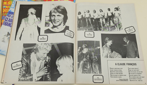 Lot Magazines Revues Hit Salut Disco CLAUDE FRANCOIS avec Poster Rare - Foto 13 di 15