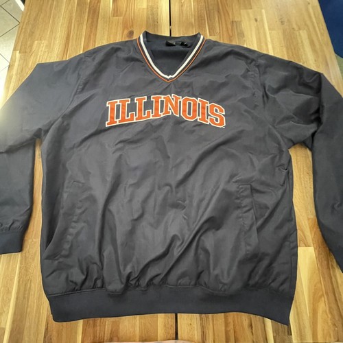 Gear for Sports Windbreaker XL Illini University Of Illinois Pullover Blue - Picture 6 of 6