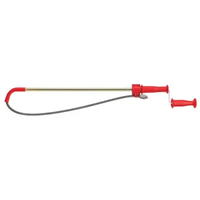RIDGID 59787 Model K-3 Toilet Auger with Unclogging 3-Foot Snake and Bulb Head