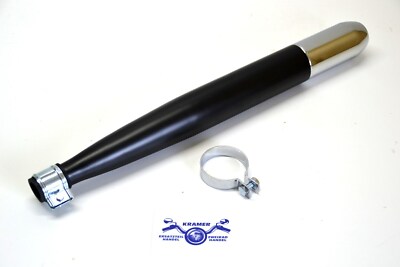 Hercules Sachs G3 Presto Prima GT GX P Optima Jogging Mofa Moped Auspuff Schwarz
