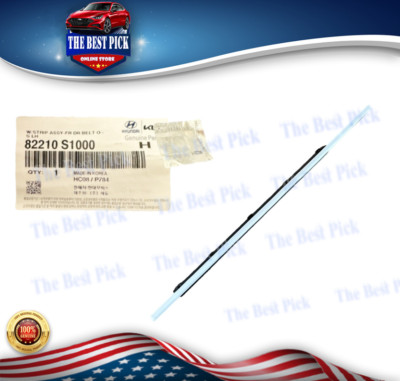 GENUINE FRONT LH SIDE DOOR WINDOW BELT MOLDING SANTA FE 2019~2020  