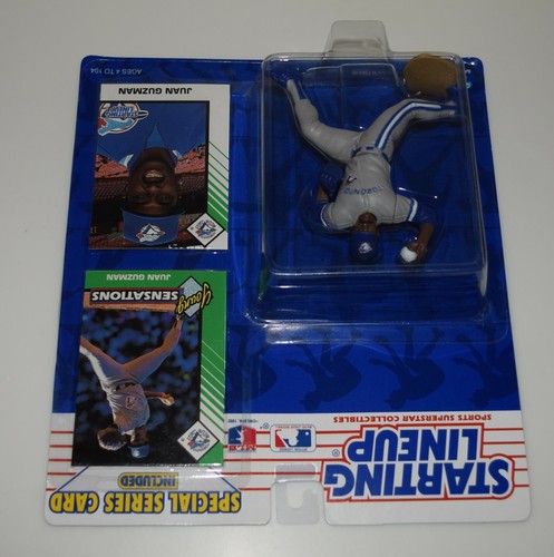 1993 STARTING LINEUP 68078 - JUAN GUZMAN⭐TORONTO BLUE JAYS 1- MLB SLU 2 CARDS - Picture 3 of 6