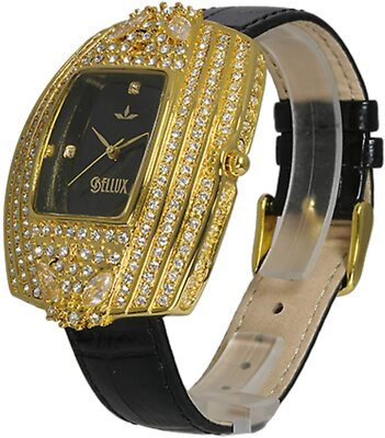 BELLUX UHR vergoldet. mit Zirkonia. Schweizer Quarzwerk. 59,90   NEU