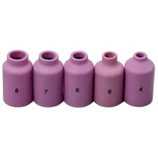 RIVERWELD TIG Gas Lens Ceramic Cup 54N16 Assorted WP 17 18 26 Welding Torch 5pcs