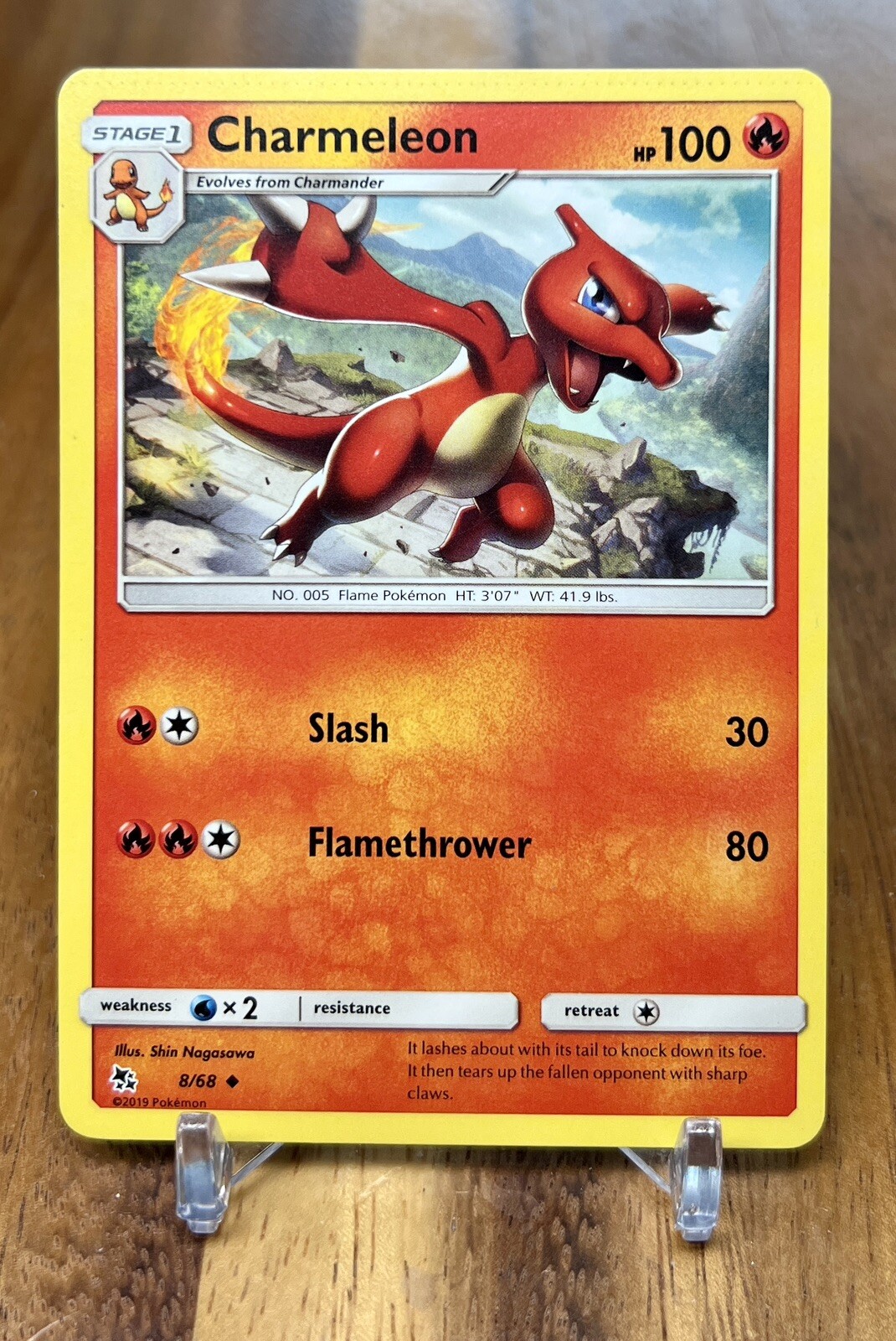 Charmeleon 8/68 Non Holo Hidden Fates Pokemon Card NM