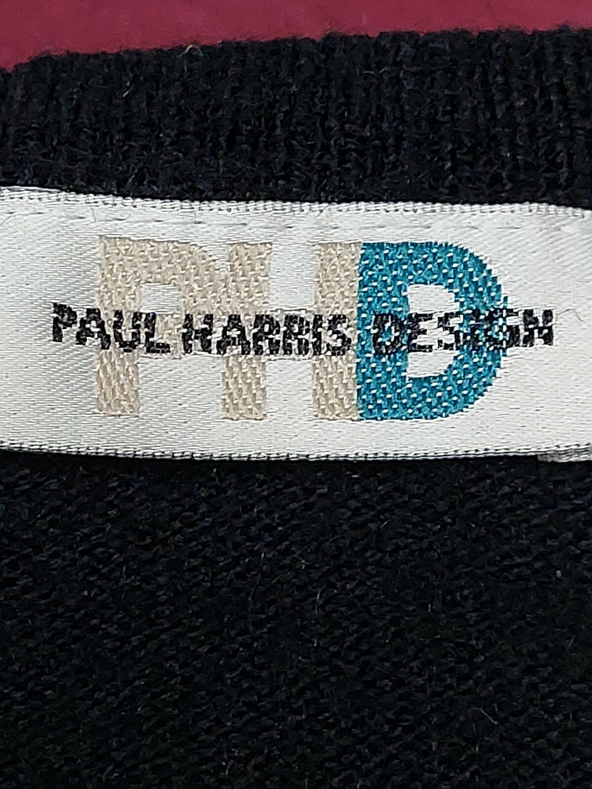 Paul Harris Design large solid black cardigan swe… - image 4