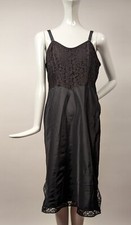SAUCY BARBIZON VINTAGE 1950  S BLACK SLIP FOR DRESS