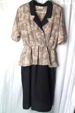 Lucy Fellini Vintage Polyester USA Made 11/12 Women's Dress