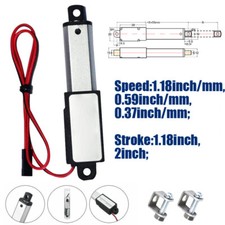 DC 12V 1.18" 2 inch Micro Mini Linear Actuator High Speed 1.18"/s Robotics VR