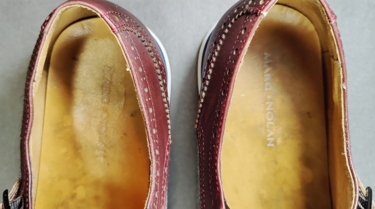 Marc Nolan Palmer Burgundy Leather Monkstrap Sneakers Marc Nolan: NEW Burgundy Leather & Wool Monk Straps | Milled main image 3