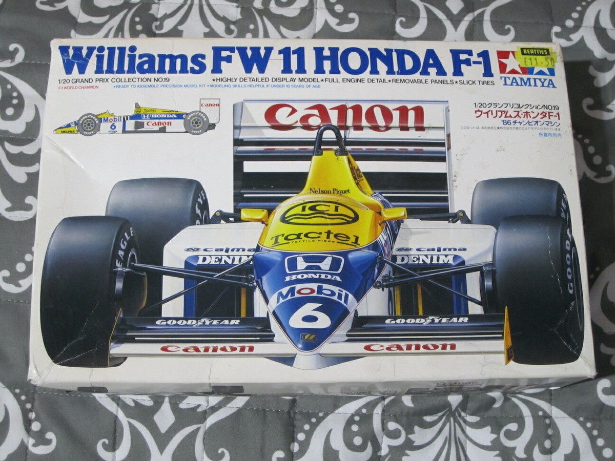 値下げ Tamiya Williams FW 11 Honda F-1 1/20 JAPANESE Tamiya Williams FW11 Honda F1 1/20 model Grand Prix
