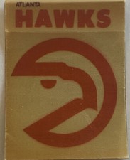 1969 Fleer Real Cloth Basketball Patches Atlanta Hawks Logo Rare Vintage