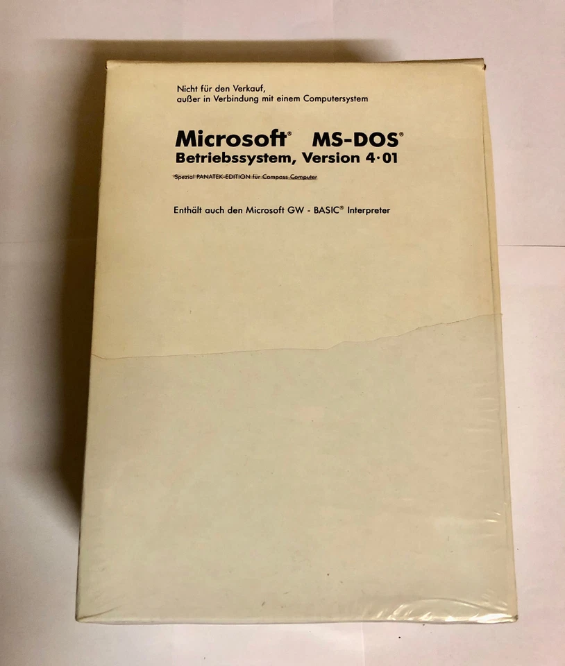 Microsoft MS-DOS Version 4.01 - Original 5.25 Zoll Disketten - inkl OVP Handbuch - Bild 3 von 4