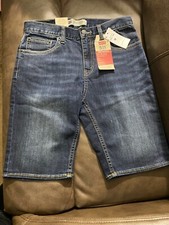 New Levis 511 Big Boys Slim Fit Performance Denim Shorts - 16 REG W28
