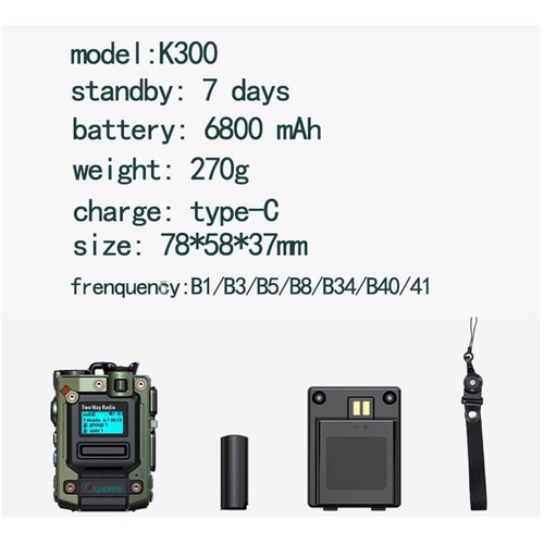 New K300 4G POC walkie Talkie Long Range Two Way Radio Distance Network - Zdjęcie 19 z 29