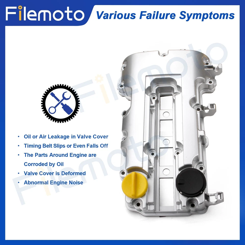 Cubierta de válvula de aluminio con junta para Chevrolet Cruze Volt Buick Encore 11-19 Foto 4 de 4