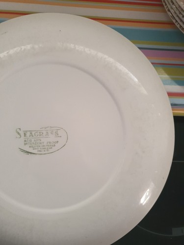 9 Vintage 70s "Seagrass" Dinner Plates Kelston Pottery NZ 25cm Retro New Zealand - Picture 11 of 11