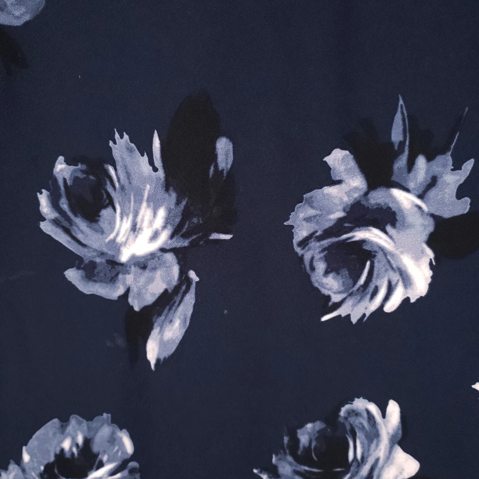 Abito Kate Spade donna 4 blu notte rosa crepe mini linea A manica svasata boho