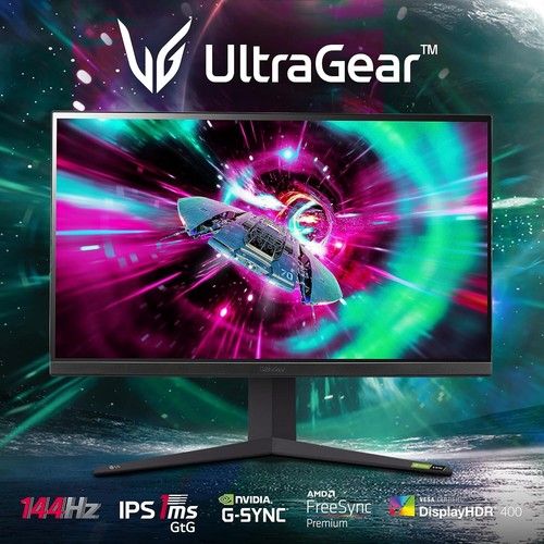 LG UltraGear 32GR93U-B.AEK 4K Ultra HD 32 IPS Gaming Monitor - Black - Picture 7 of 8