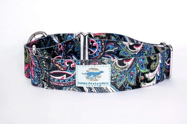 Medium Paisley Martingale Dog Collar - Image 2 of 4
