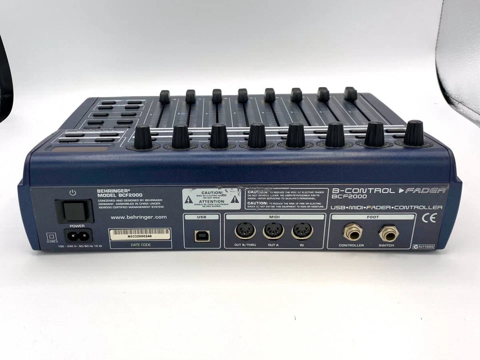 Behringer BCF2000 B-CONTROL FADER USB MIDI Controller Motorisierte Fader funktionstüchtig - Bild 4 von 4