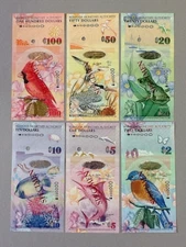 Bermuda 2009 Specimen Set $2, 5, 10, 20, 50 & 100 Dollars P-57 thru P-62 UNC