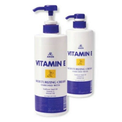 2x AR Vitamin E Moisturizing Cream Lotion Aron skin soft moist restore 600 ml