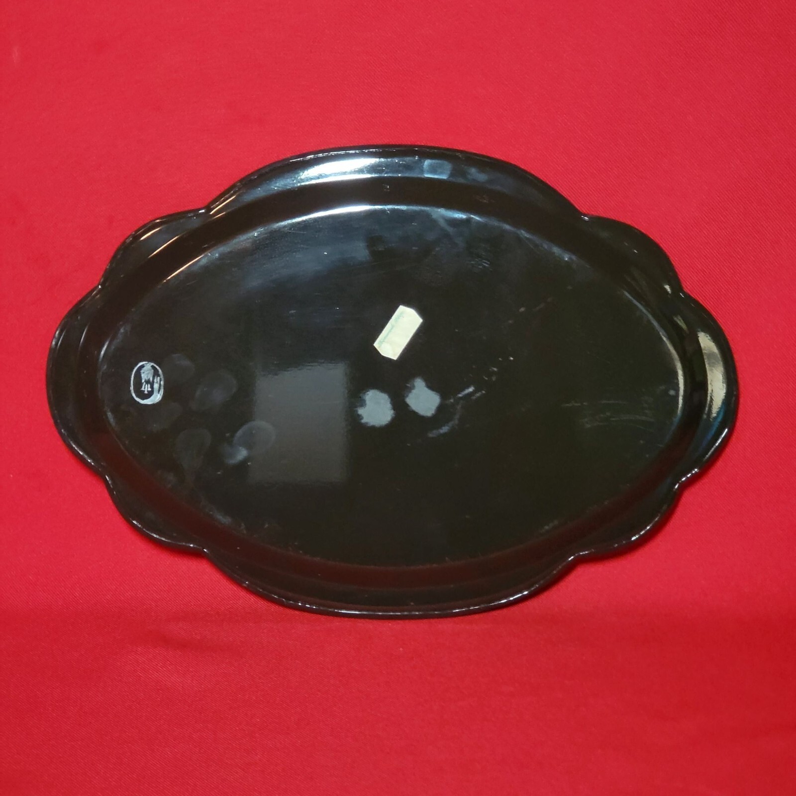 Vintage Zhostovo Floral Hand Painted Black Metal Tray eBay