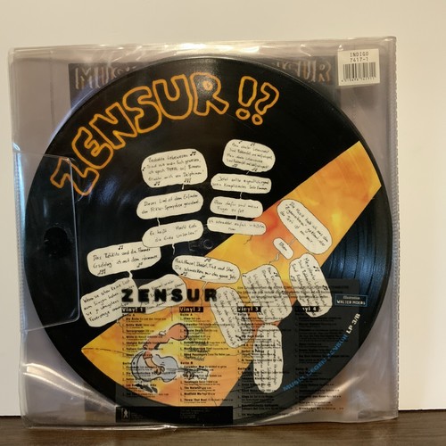 Various, Zensur!?, 1997 Limited Ed Germany Picture Disc Vinyl 4x LP + Comic Book - Picture 6 of 8