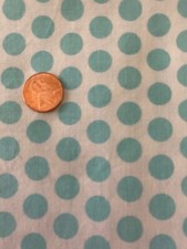 Riley Blake Design Two fabrics, Blue Dots 18"x42", Green Dots 18"x42" Cotton Fa