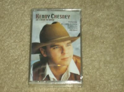 Kenny Chesney "All I Need To Know" (Country) Brand New Cassette Tape Free Shippn