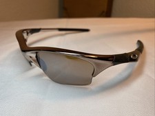 Oakley Half Jacket 1.0 FMJ Titanium Frame Brown Iridium Lens Sunglasses USA.