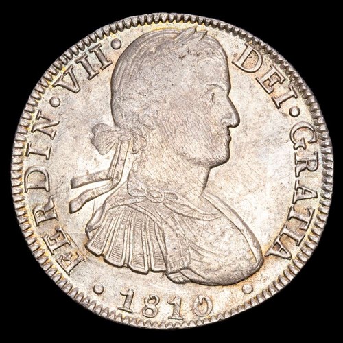 Fernando VII 8 Reales (27,01g) 1810 México H·J AC-1314 XF- - Picture 2 of 3