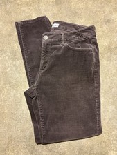 Loft Corduroy Curvy Skinny Pants Size 8 29 Coffee Brown Stretch