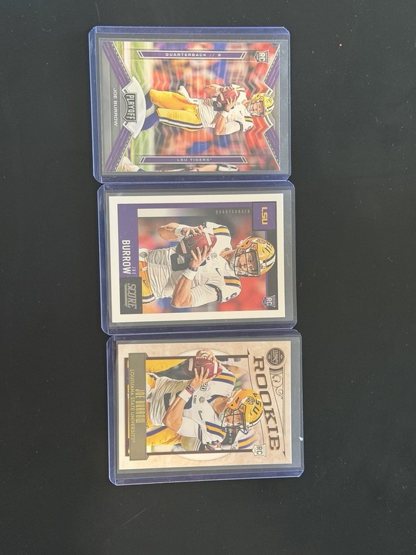 JOE BURROW ROOKIE CARD LOT! COLLEGE! one Of The Best College Teams OAT! Invest!