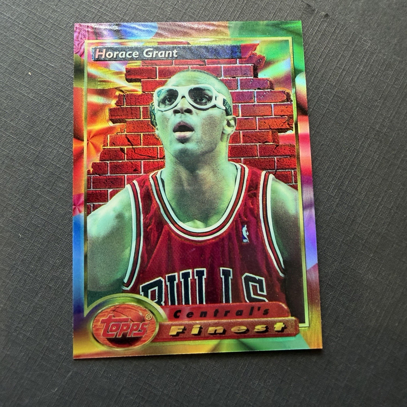 1993-94 Topps Finest Horace Grant REFRACTOR #101 Central’s Finest Chicago Bulls